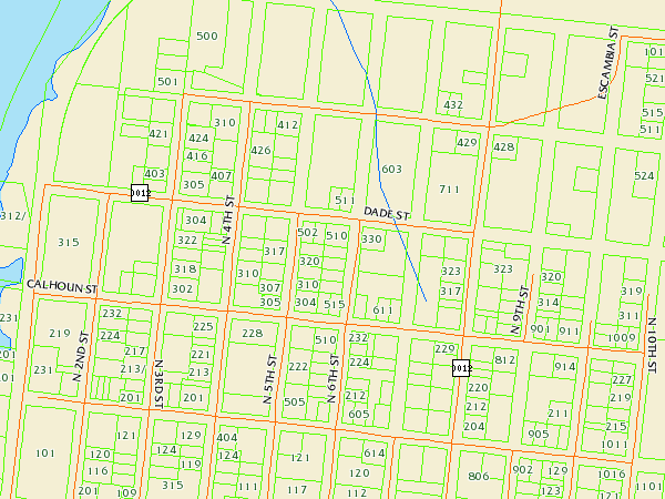Florida Parcel Boundaries with Address Numbers
