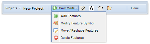 Drawing Tools Menu