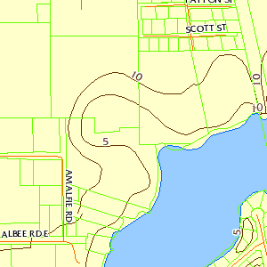 Elevation Contours Map Sample