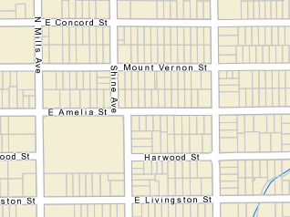 Streets TIGER Map Sample