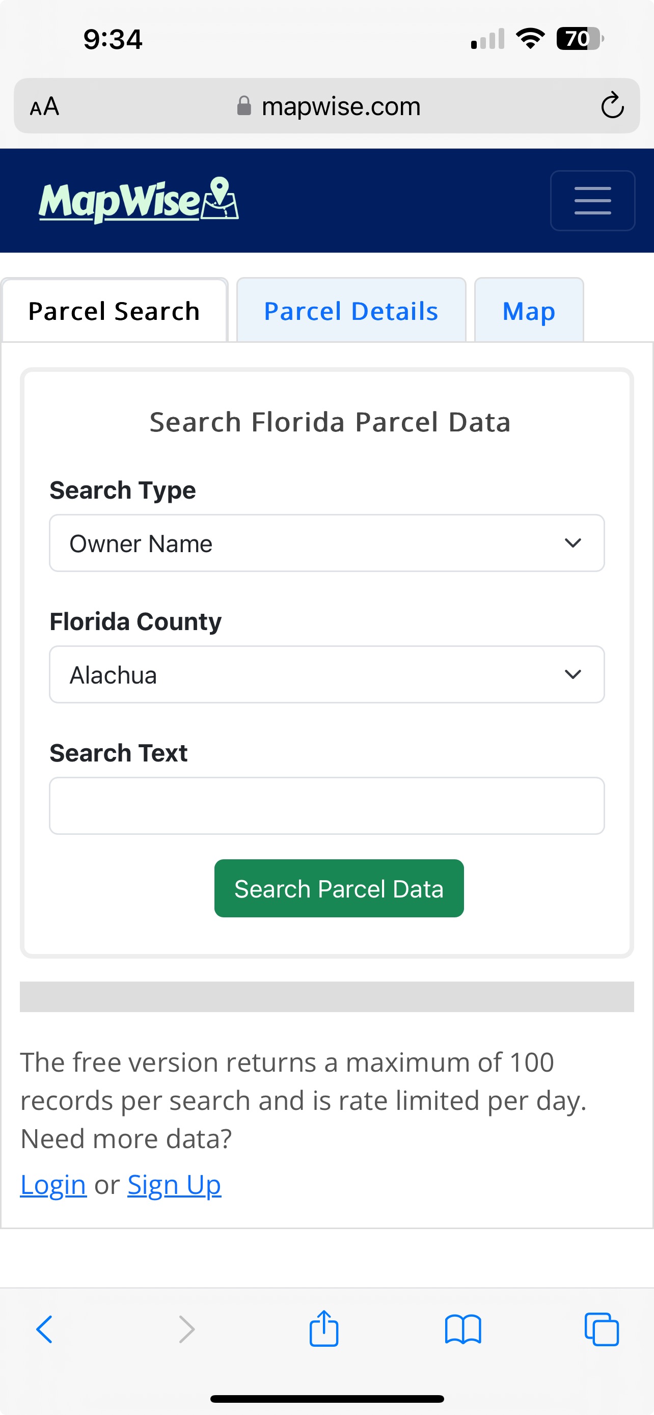 Quickly find any real property in Florida