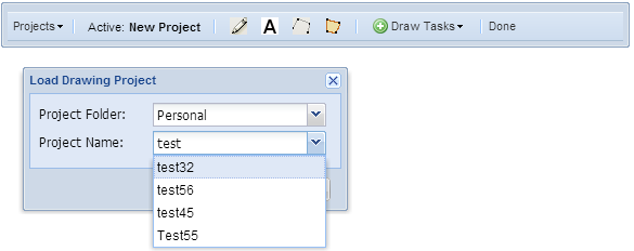 Drawing Tools Save Project