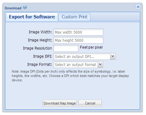 Download Map Image for Software Menu