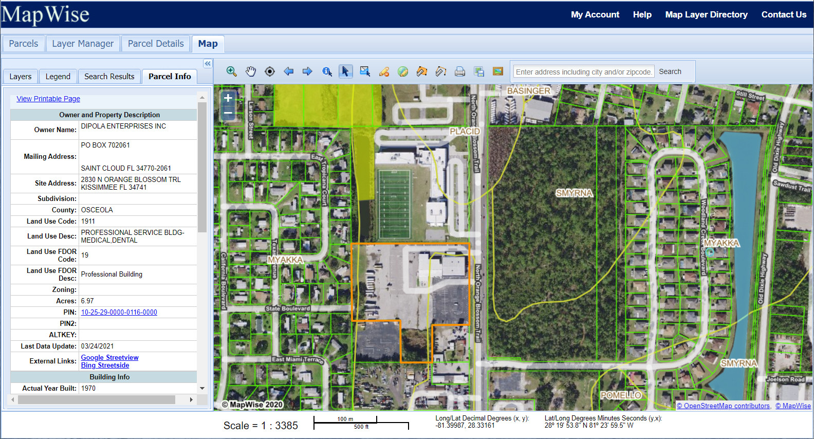 Florida Maps Online Product Info