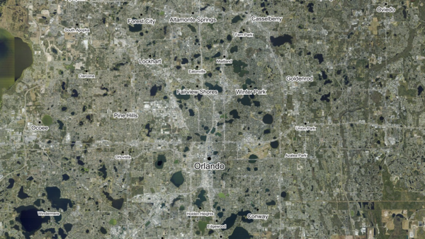 City Names Map Sample