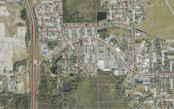 Streets - US Census TIGER Map Sample