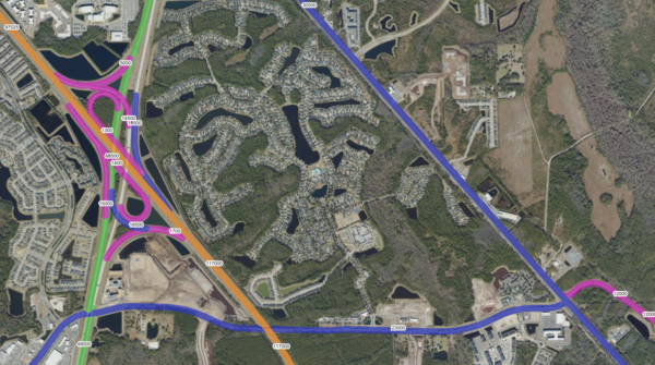 Traffic Counts FDOT Map Sample