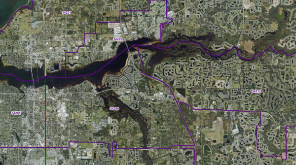 Zip Codes Map Sample