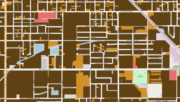 Waste Water Disposal by Parcel FDOH Map Sample