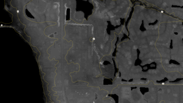 Digital Elevation Model 5 Meter Coast Map Sample