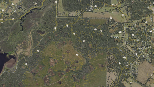 Five Foot Contours Map Sample