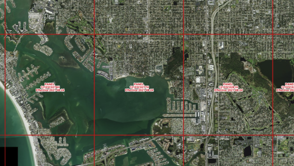 FEMA Flood Zones DFIRM Panels Map Sample