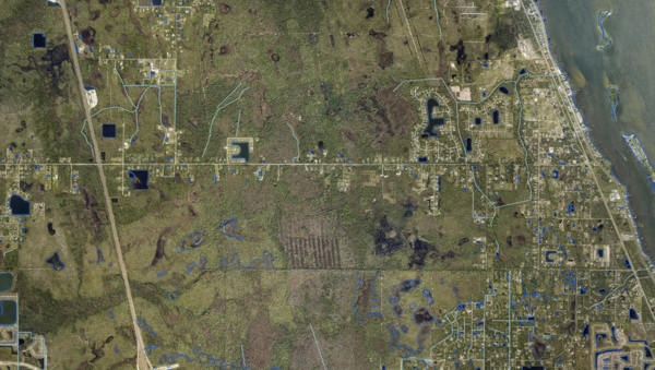 Shorelines Rivers Canals Map Sample