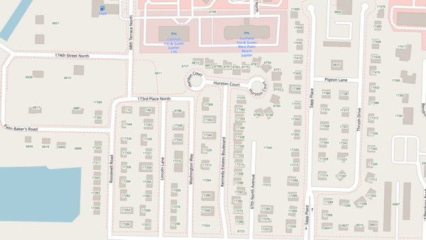 Address Number Labels Map Sample