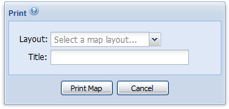 Print Map Menu