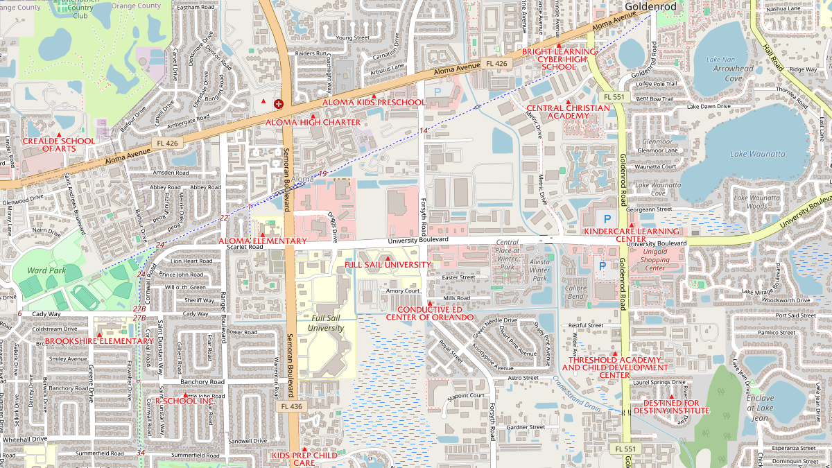 Schools Map Sample