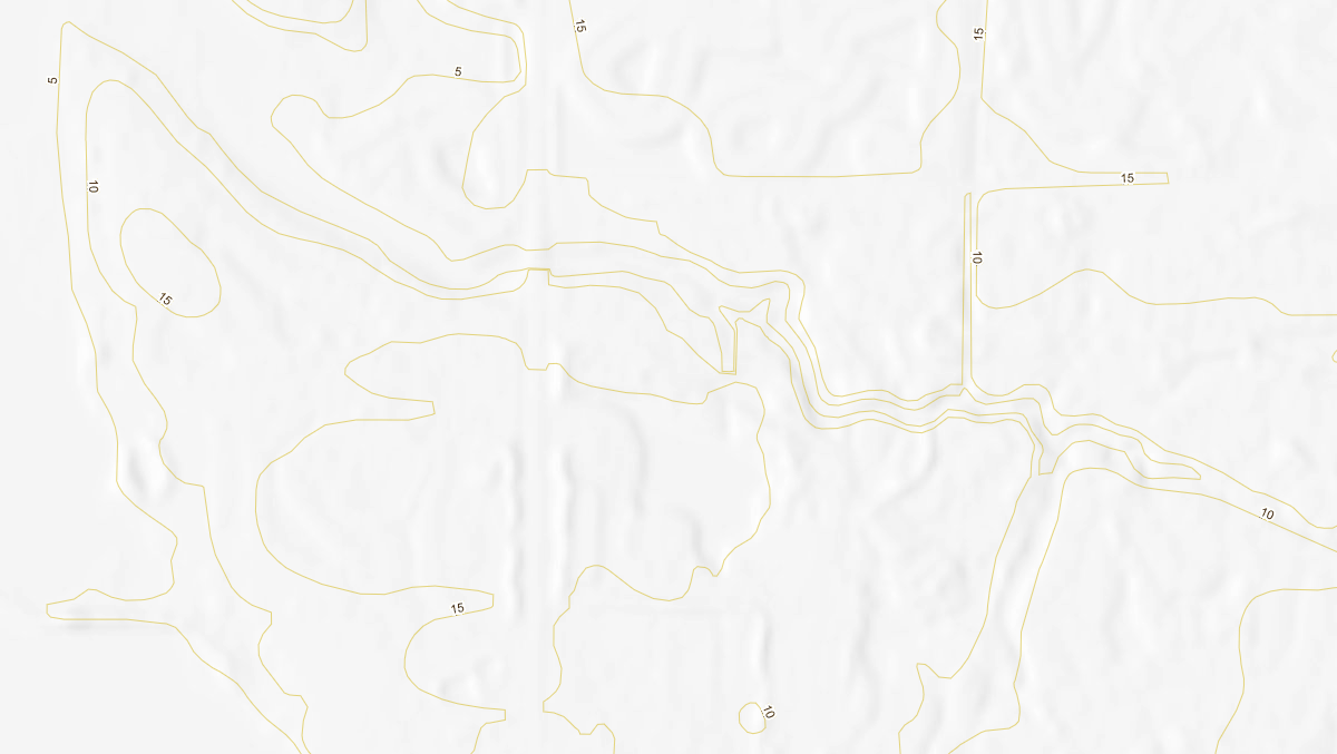 Digital Elevation Model Hillshaded USA Map Sample