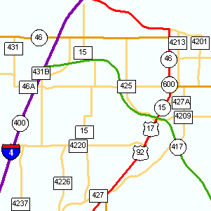 Florida Highway Map Sample