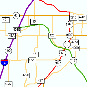 Highways Map Sample