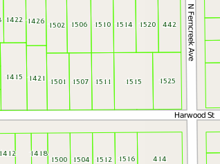 Florida Parcels Street Address Numbers Map Example